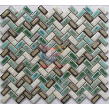 Fambe Ceramic Mosaic Knit Shapr for Kitchen Splash (CST295)